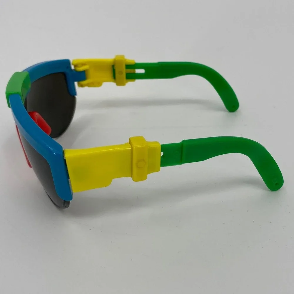 Vintage‎ Playskool Kids Sunglasses 90s Retro Color Block Shield Shades RARE FIND